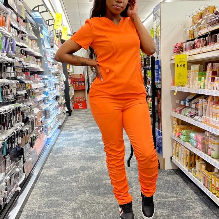 Модные комплекты для бегунов, для женщин, Стрейчевые брюки, для медсестер