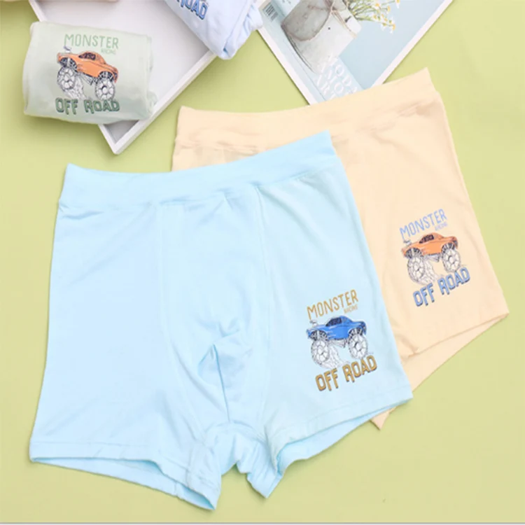 
Chinese Manufacturer Teen Print Pure Cotton Children Boxer Shorts Brief Kids Underwear For Boys 