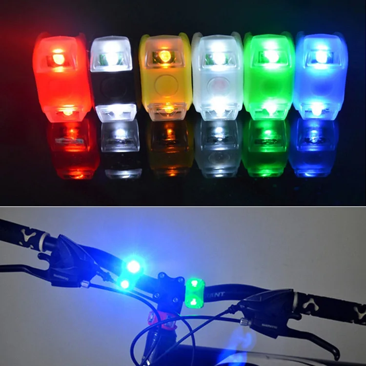
Bike accessories night safety LED bicycle helmet tail light bike spoke signal lights bicycle spokes lights 