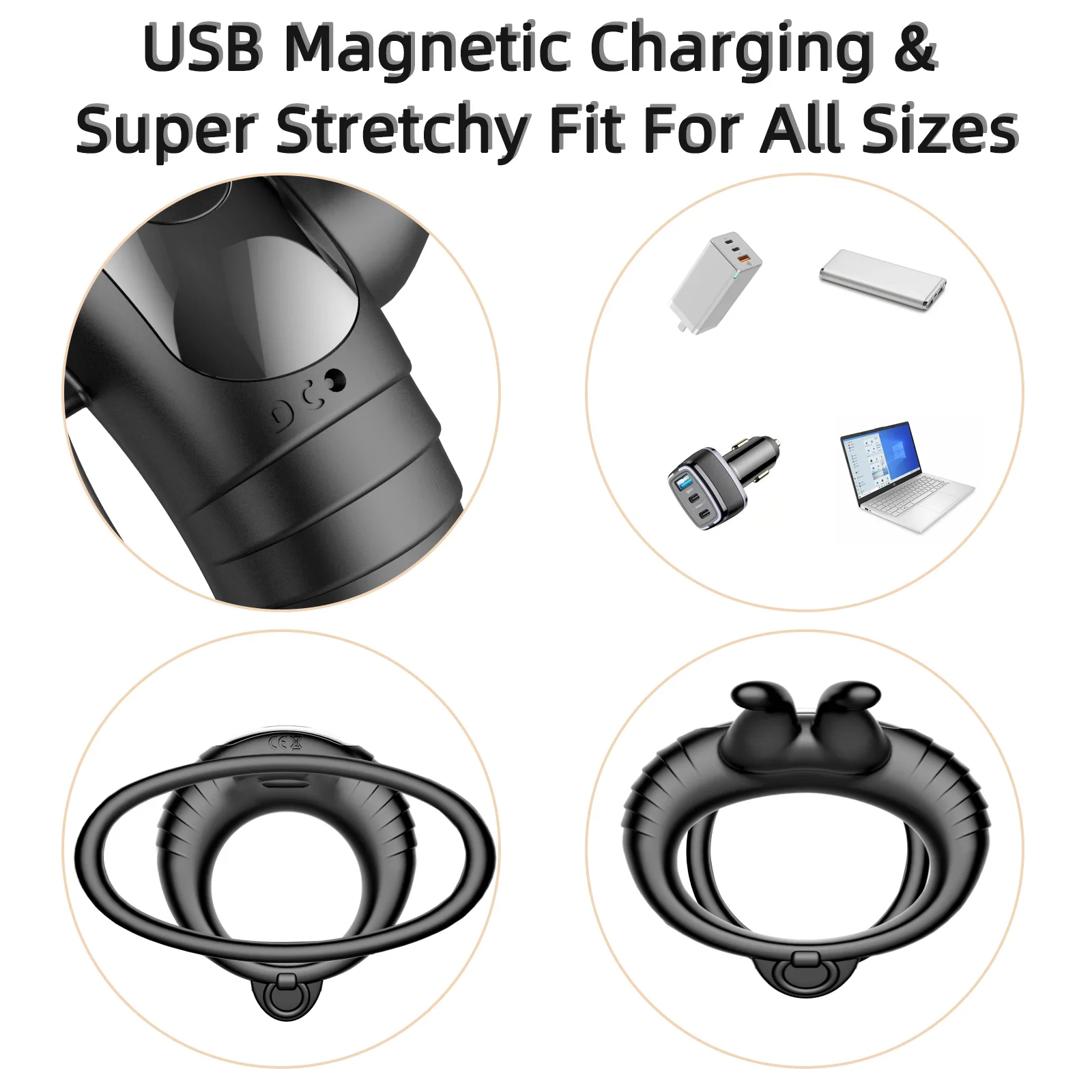 Hot Selling Silicone Male Cock Ring Delay Ejaculation APP Control Penis Ring Vibrator Toys For Man