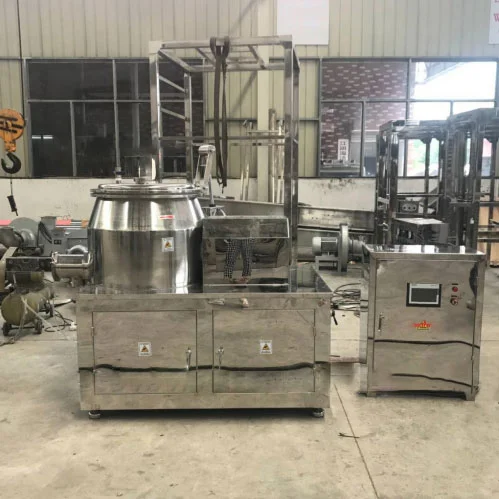 Lab Chemical Wet And Dry Powder Mixing Organic Manure Granulating Machine