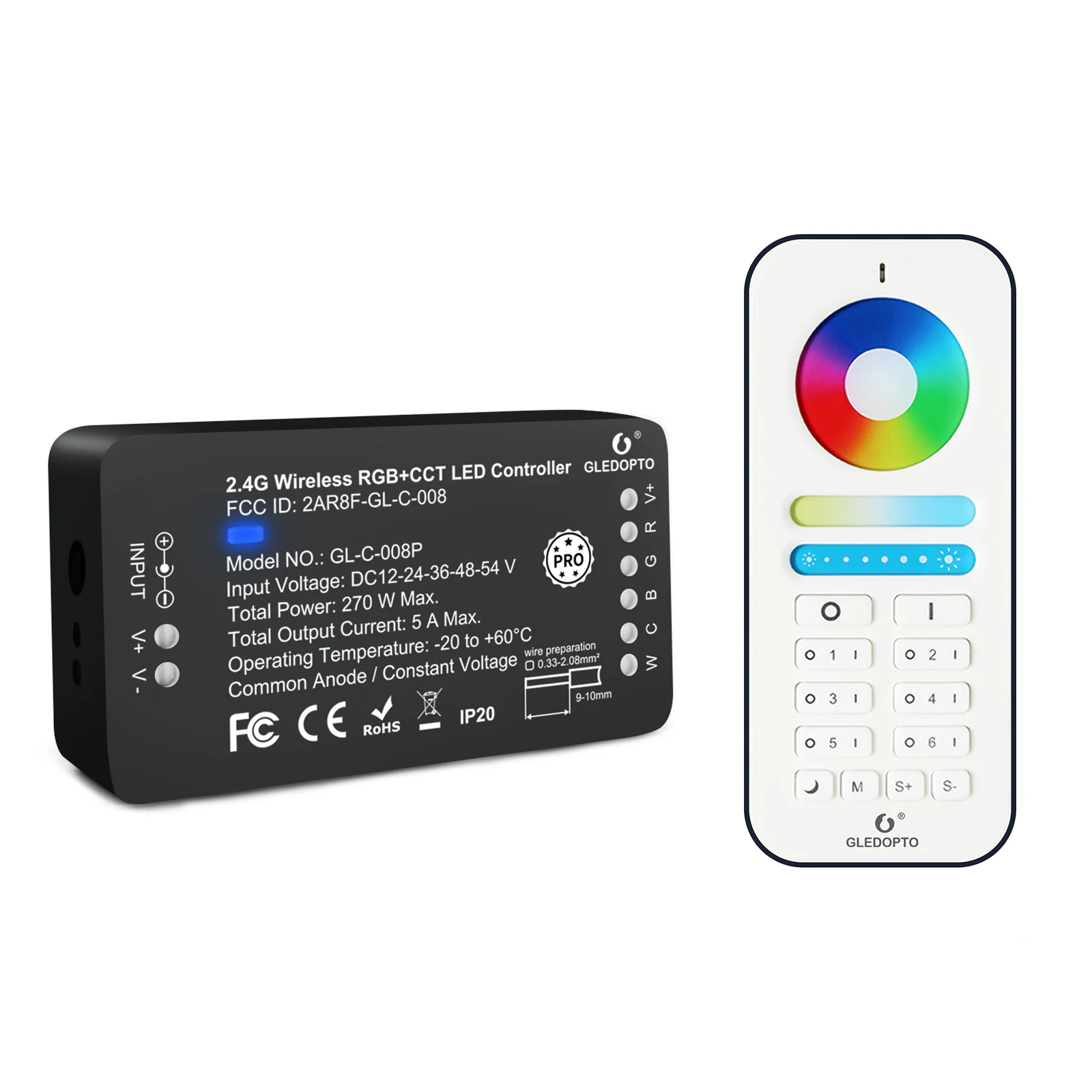 ZigBee шлюз (hubitat Homee) Совместимость RGB + CCT светодиодная веревочная/лента светло-приемник с 2 4 GHz RF 6 зон пульт дистанционного управления