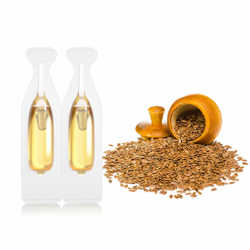 Hair care promote growth and shine linseed oil skin care improve skin health boby oil Flaxseed oil for cooking manufacturer