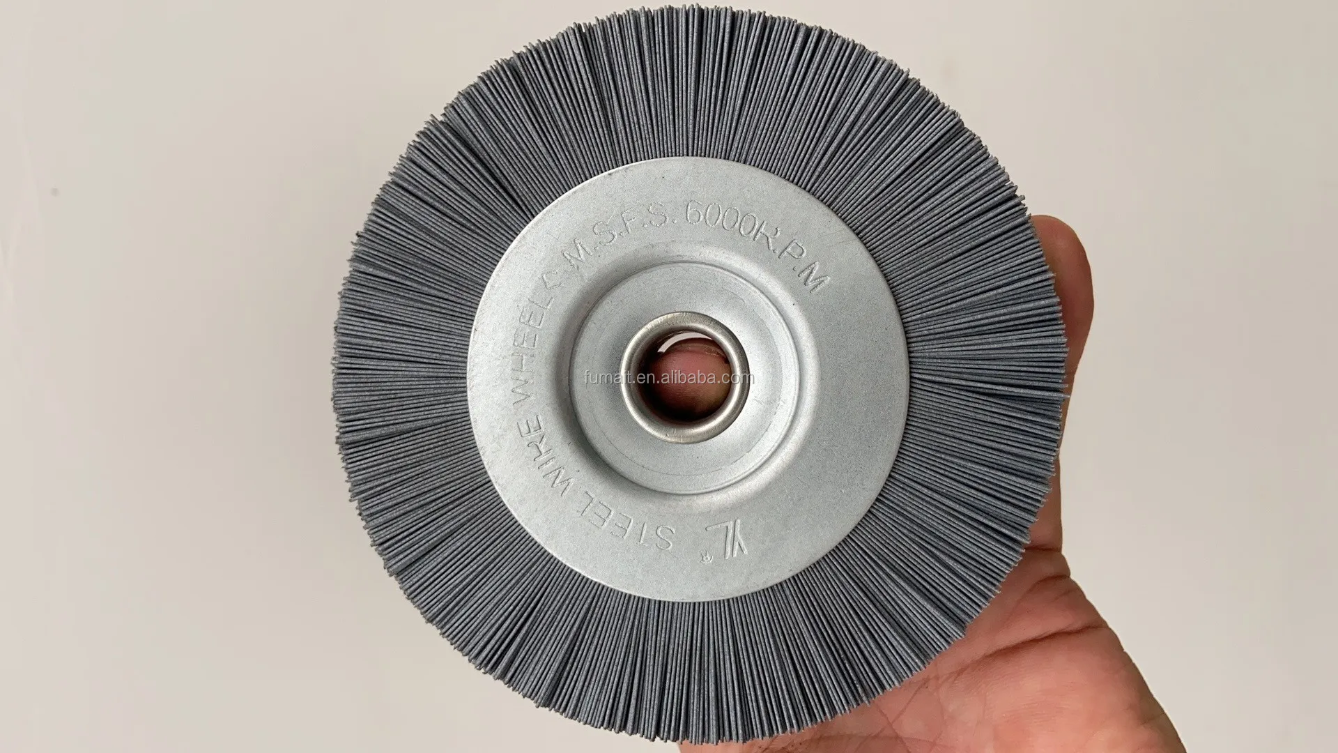 Hot Sale Straight  Wire  Silicon Carbide Abrasive Nylon Wire  Circular Brush