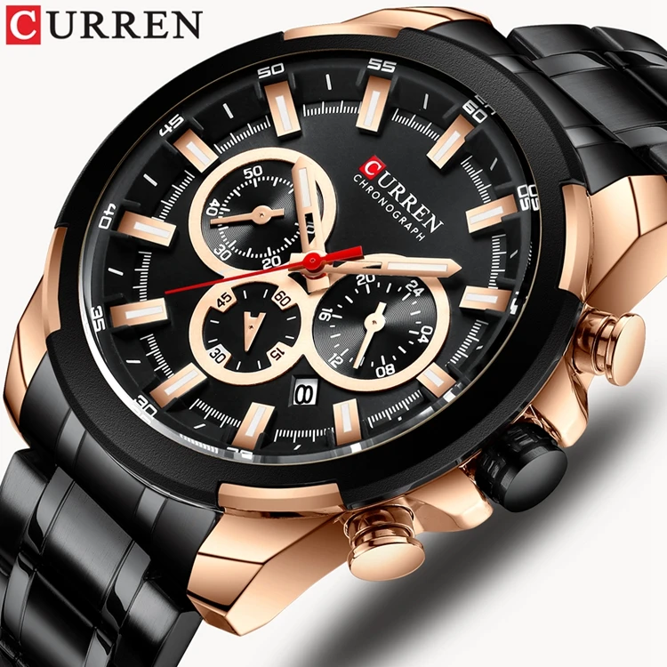  Лучший бренд класса люкс кварцевые часы мужские деловые CURREN 8361 relogio masculino
