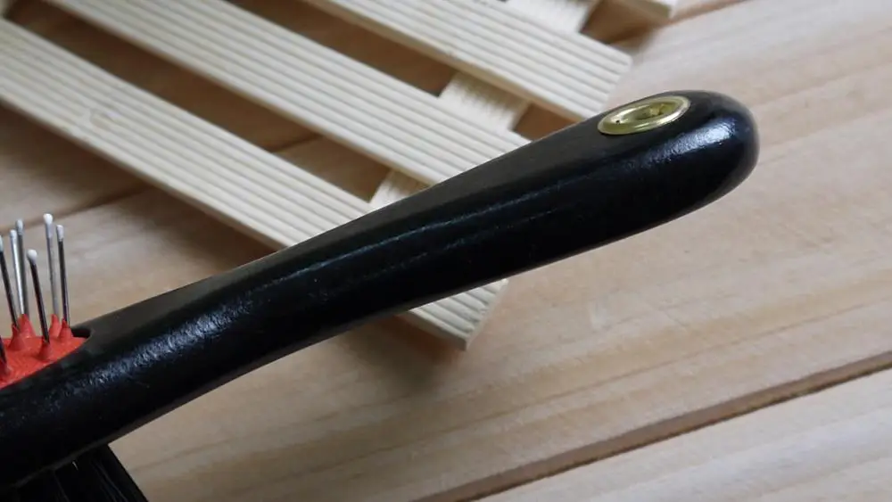 Щетка с щетиной для ухода за шерстью щетка черной деревянной ручкой груминга домашних животных собак кошек щенков пуделей