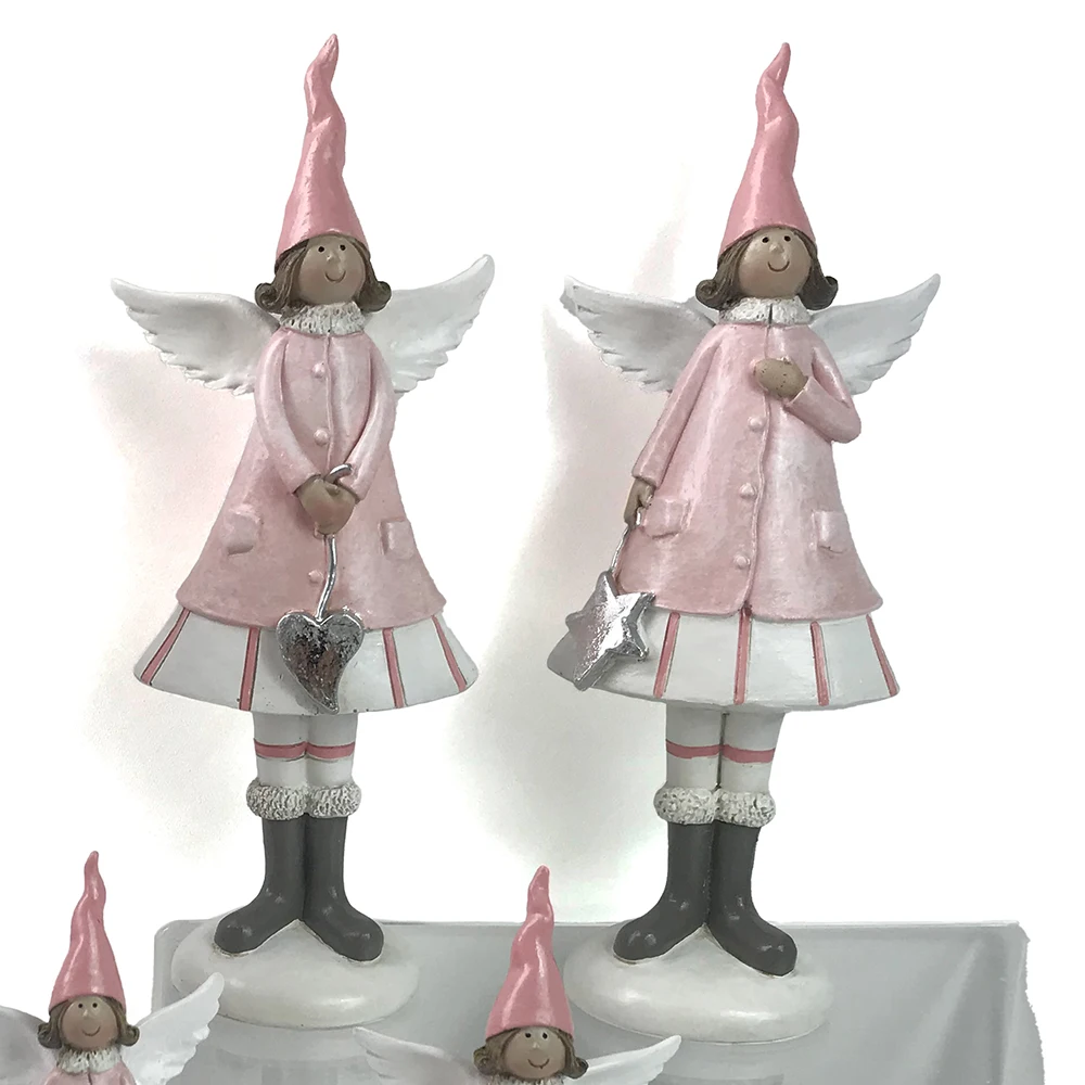 New Resin Angel Figurine Gift Accept Customized Christmas Holiday Figure Decoration Hand Making Resin Doll Crafts