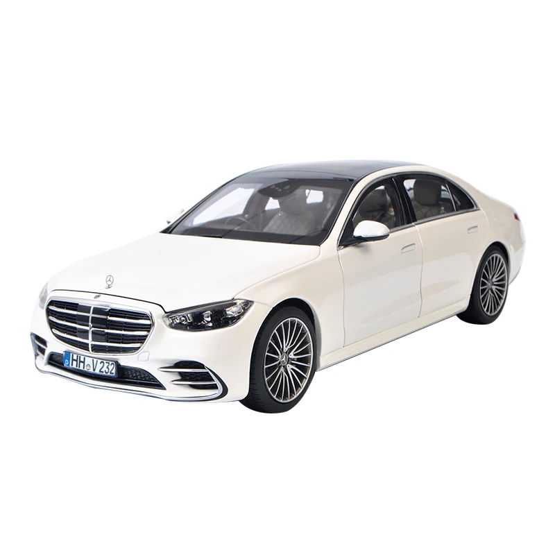 Norev 1:18 2021 New Mercedes-Benz S-Class car simulation alloy car model diecast toy vehicles