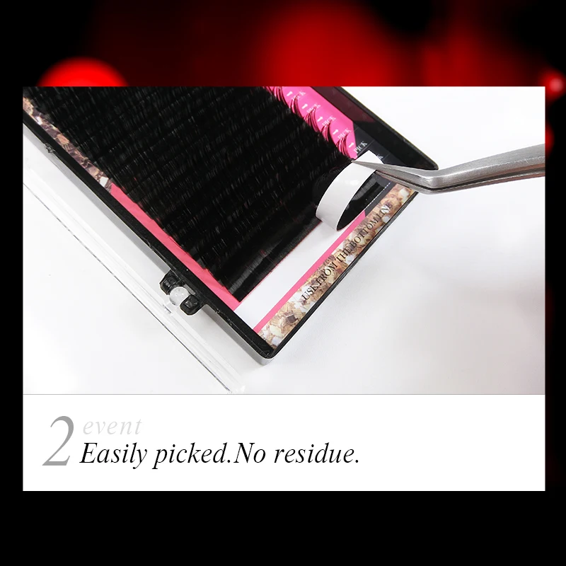 Free Sample Natural Soft custom made korea PBT fibre private label lash extension individual eyelash extension