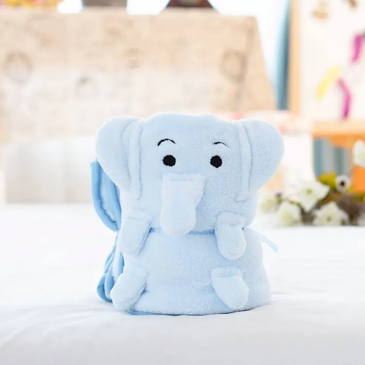 high quality coral fleece animal design baby blanket