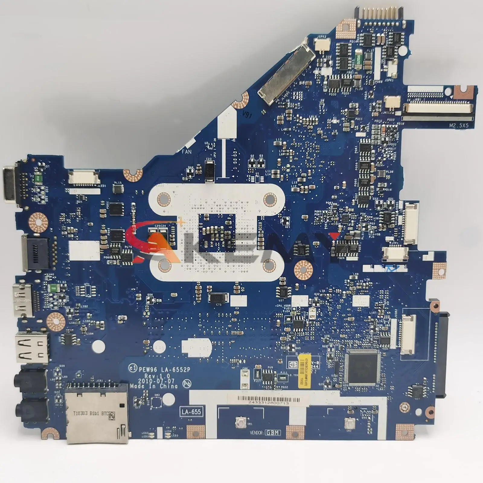 For Acer Aspire 5552 5552G NV50A Laptop Motherboard MBR4602001 PEW96 LA-6552P working perfect