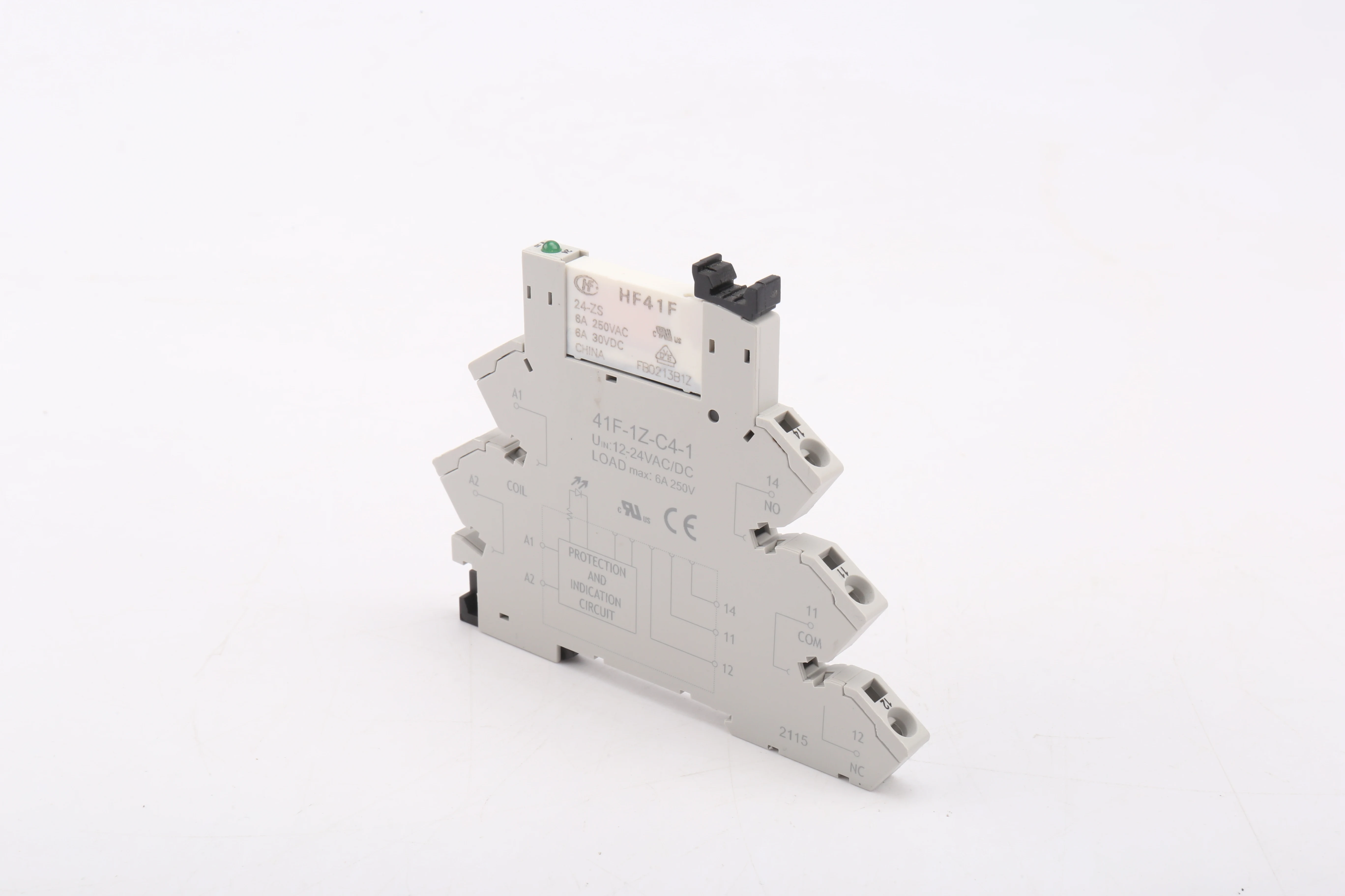 41F-1Z-C4 Din Rail тонкий релейный разъём 6 22 мм толщина PLC реле 230VAC 1 канал