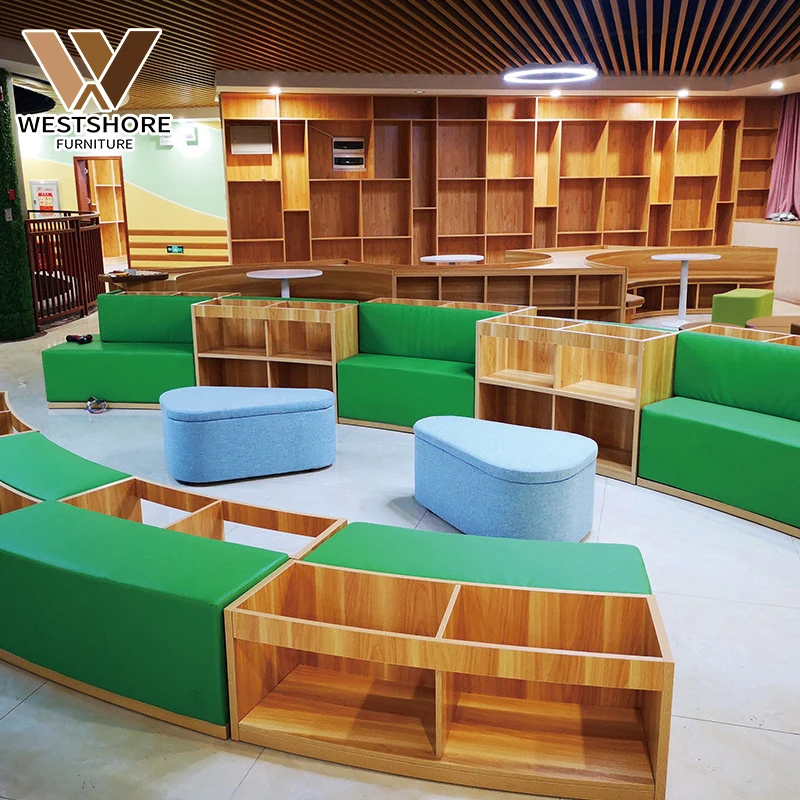 Детский сад Монтессори, креативный дизайн, мебель для детской библиотеки, детский сад, книжная полка, деревянный уголок для чтения, дизайн комнаты