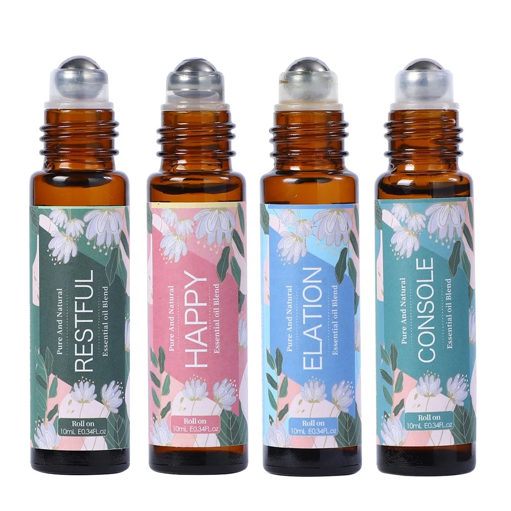 Calming Oil Natural Herbal Migraine Blend Headache Fragrance Relaxation Aromatherapy Oils Stress Relief Roll On Essential Oil