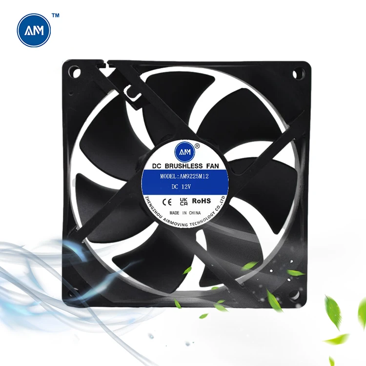 9225 92x92x25mm DC cooling fan, ball bearing 5V 12V 24V 48V axial  fan with 2pin, 3pin,4pin