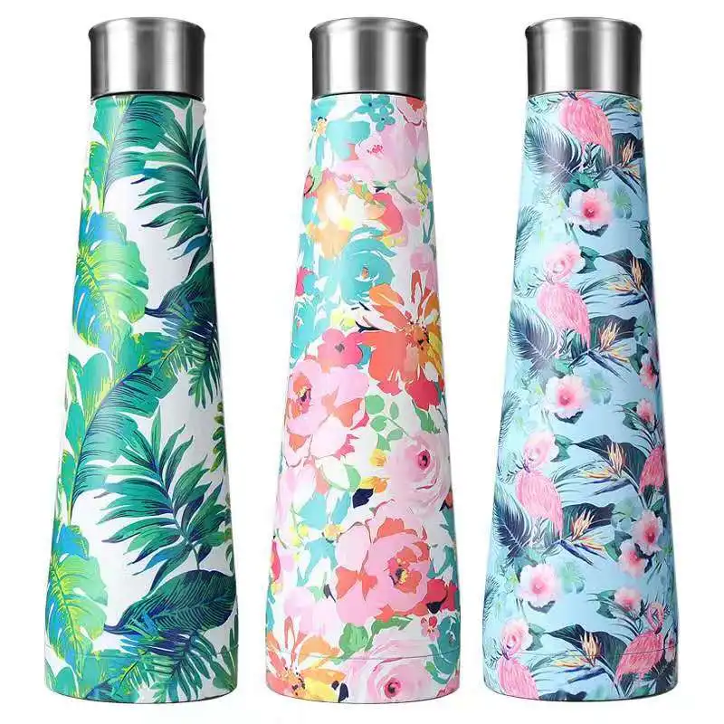 wholesale double walled vacuum Insulated water bottle leak-proof cola shape stainless steel water bottle