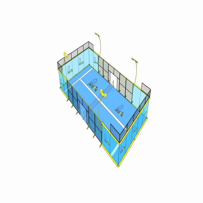 Competitive Price China Manufacture Independent 4 Pole Professional Padel Tennis Court