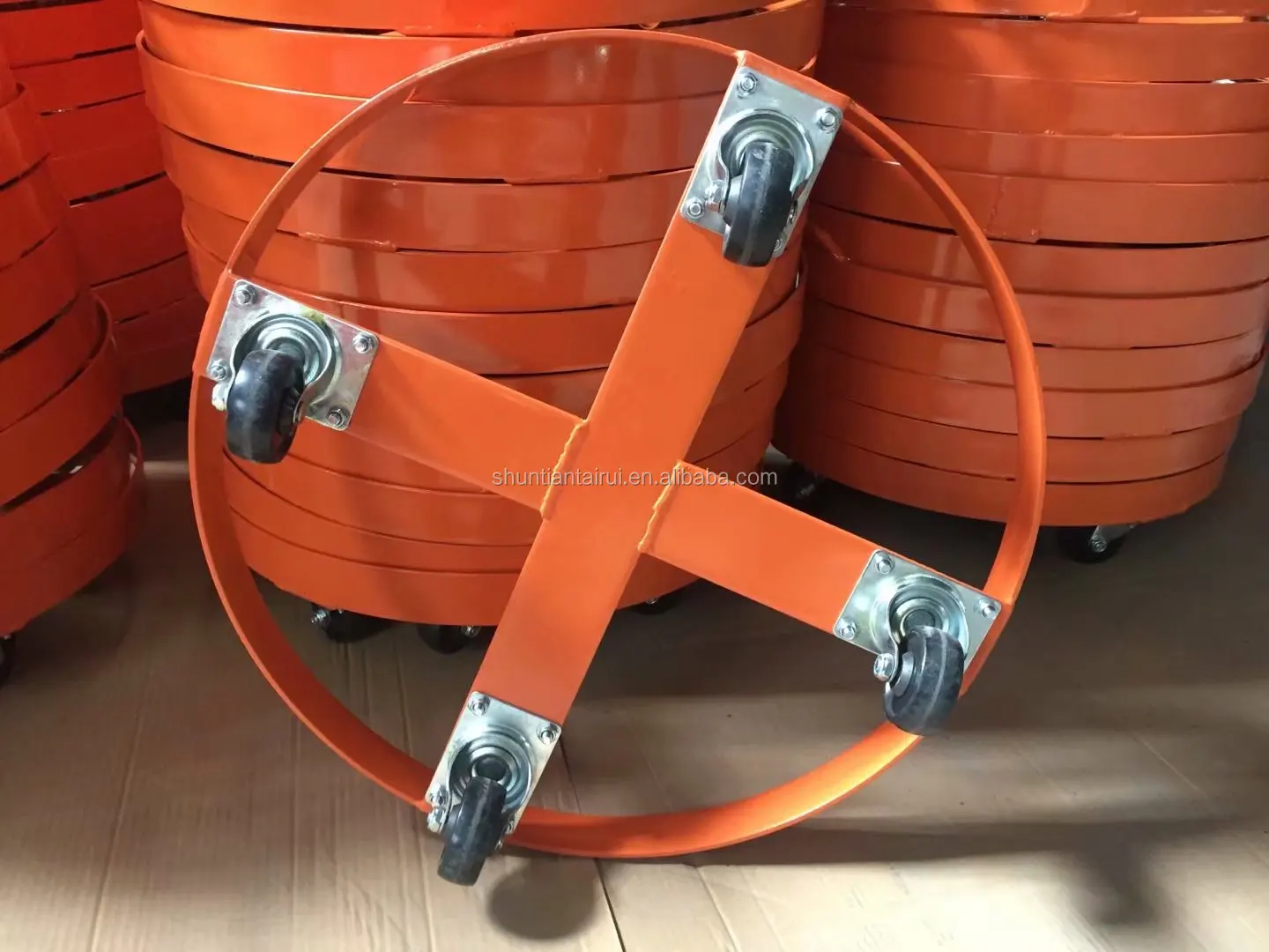 
high quality round metal 30 gallon drum dolly 