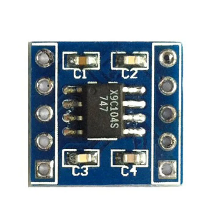 X9C104 Digital potentiometer module adjusts the bridge balance 100-order digital potentiometer circuit X9c104