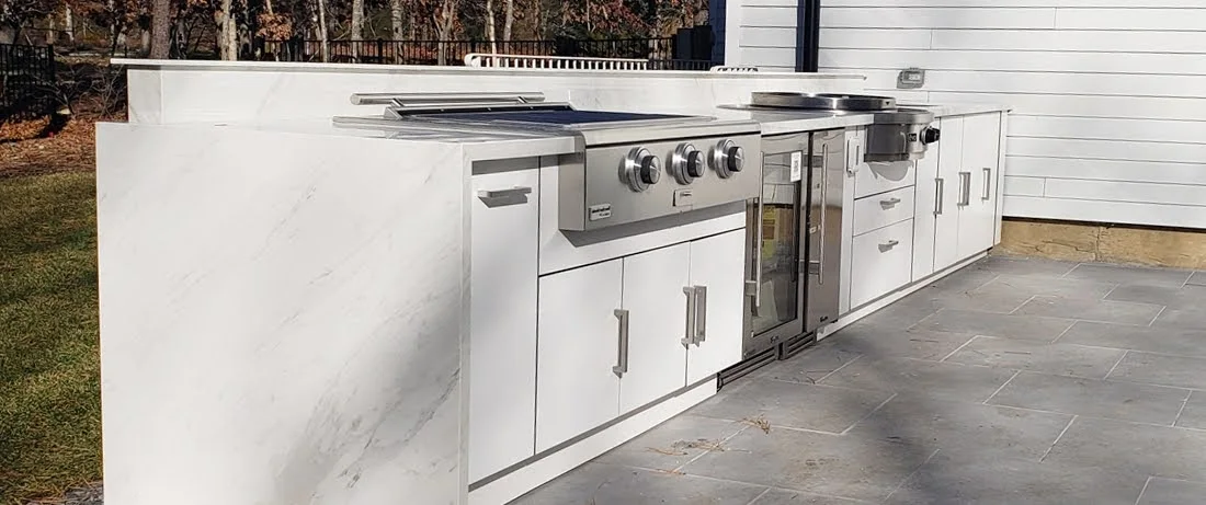 NICOCABINET New Arrivals Resistant Portable bbq Grill Outdoor Kitchen with 304 SS Pizza Oven