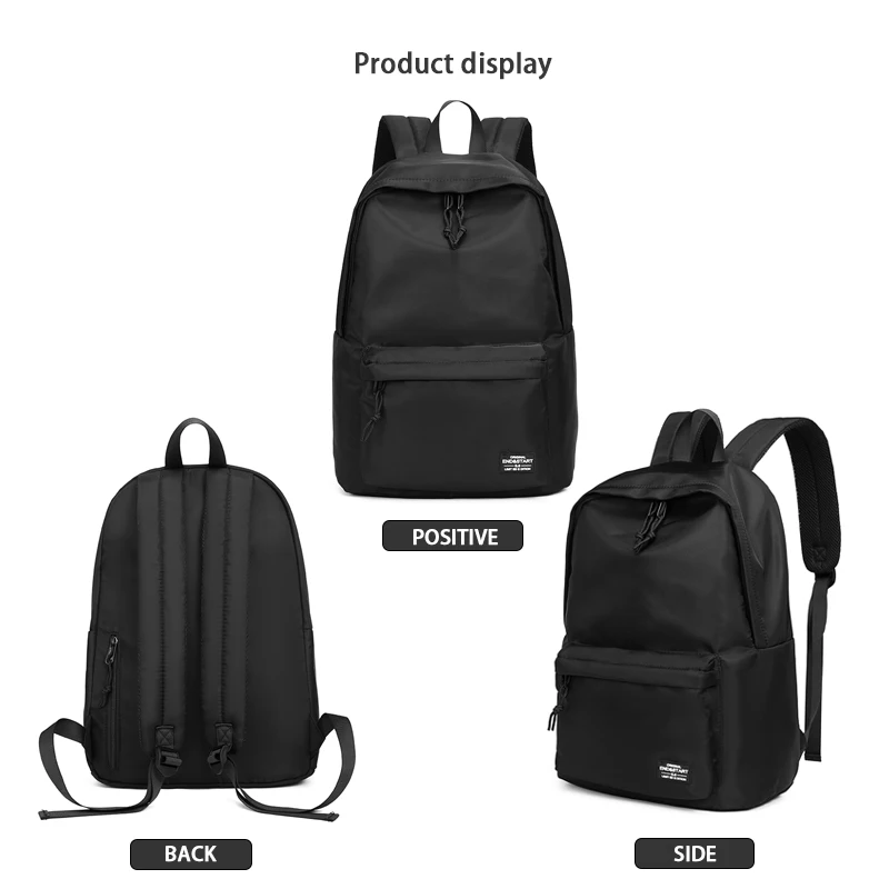 2023 High Quality Ultralight Male Soft Polyester Fashion School Laptop Waterproof Travel Shopping Bags Men Backpack