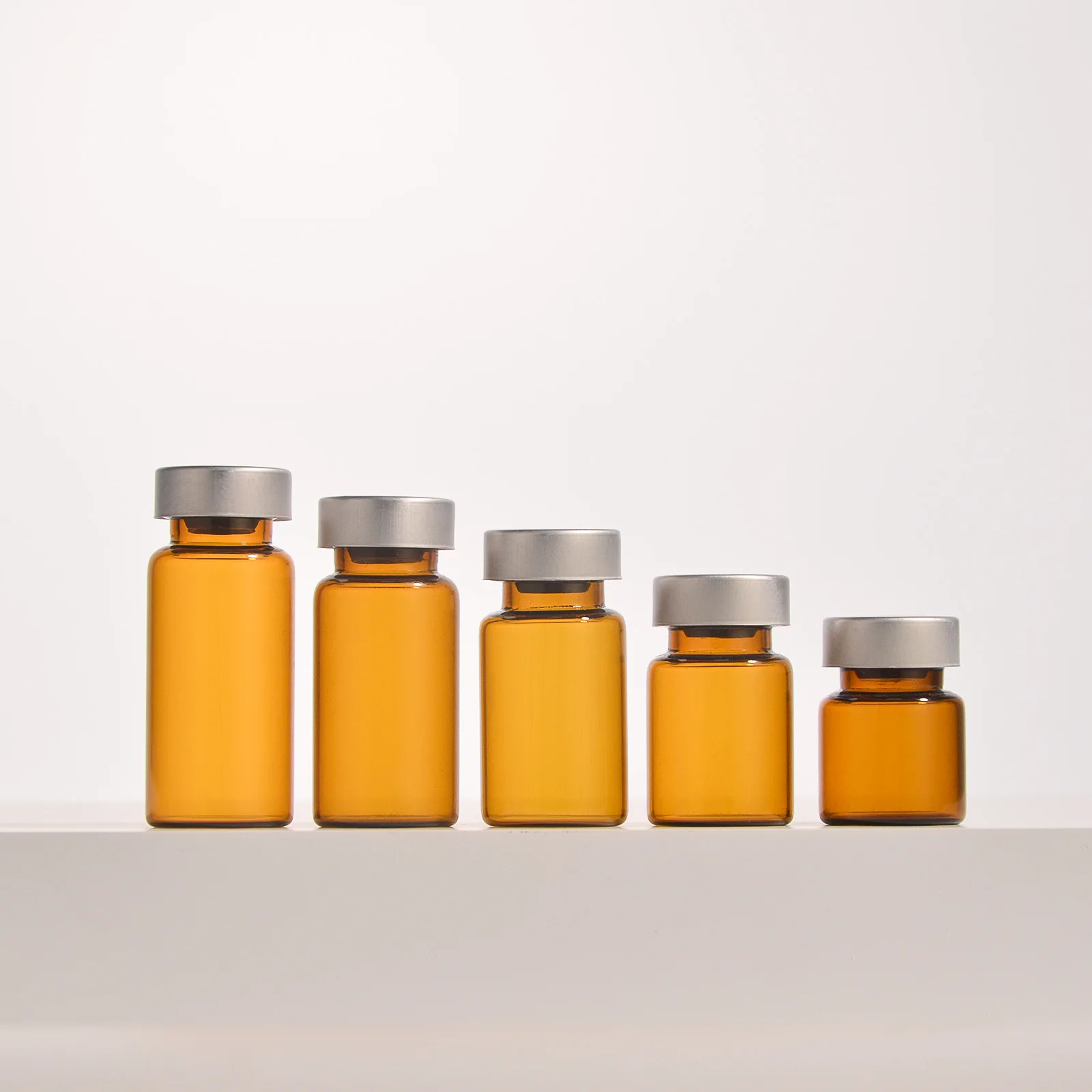 High Quality Freeze Dried Injection Vials Screen Pharmaceutical Botox Bottle Amber Glass Sterile Vials With Rubber Stopper Cap