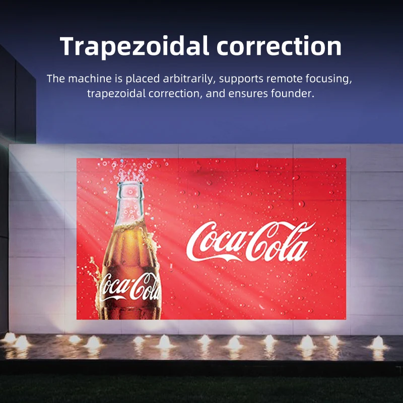 LED light 1080X720 dpi Full HD Video Projector Portable Advertisement Projection