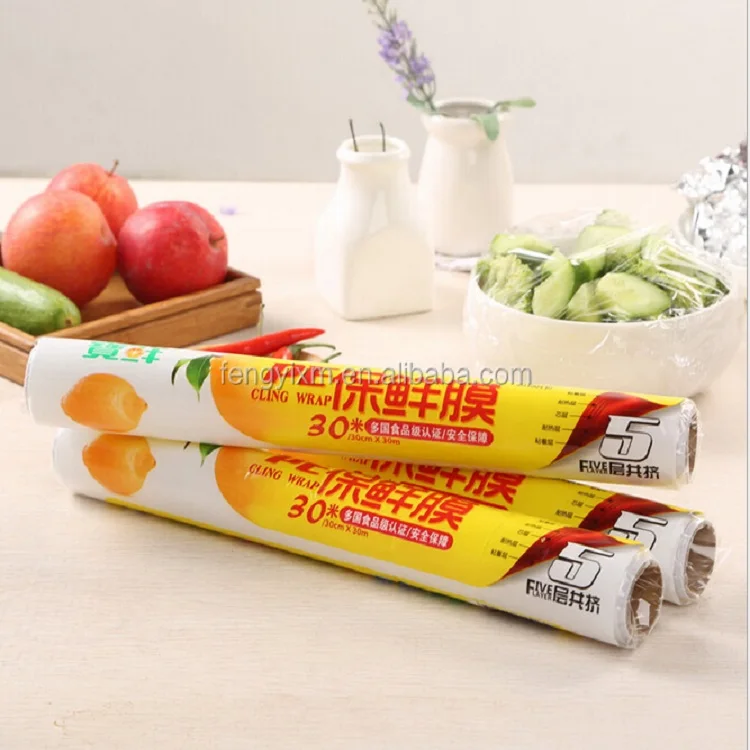 Food grade plastic wrap PVC self-adhesive film transparent plastic PVC