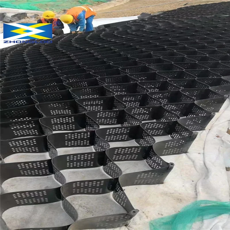 Hdpe Geocell Soil Stabilizer Dirt Lockers Hdpe Geocell Geocell Driveway Geo Cell for River Road Projects