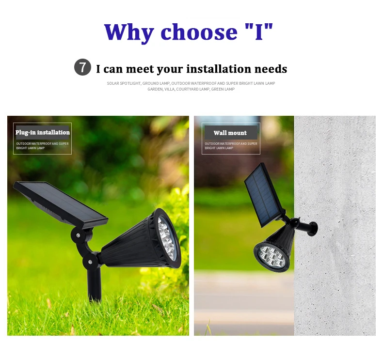 affordable price decoration villa garden pole light solar floor decorative solar lawn courtyard hanging lamp 10w wall