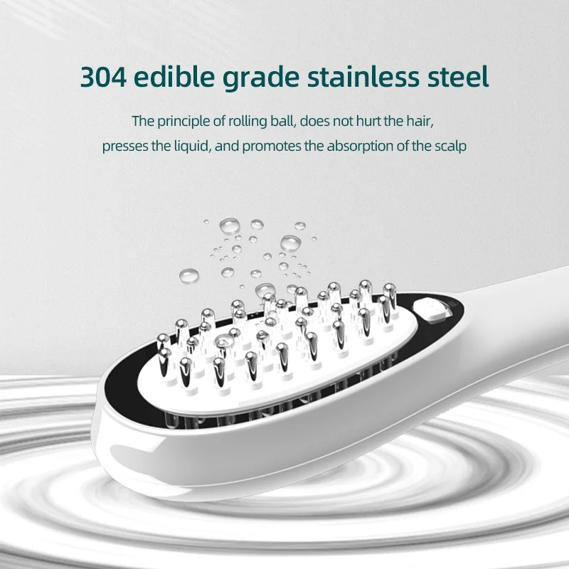 portable EMS hair growth comb  laser comb hair brush