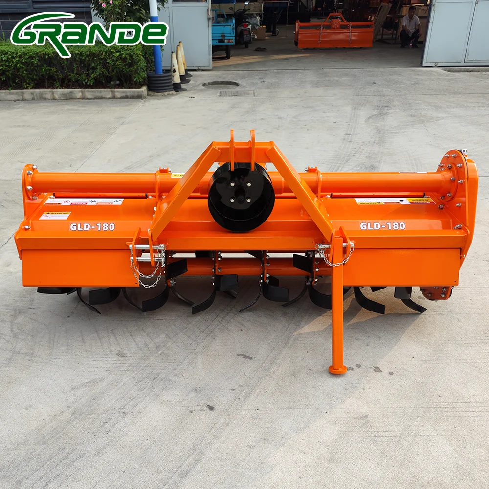 Grande Farm Machine Tractor Mounted 3 Point Pto Rotary Tiller 2.1m Rotary Cultivator for Sale