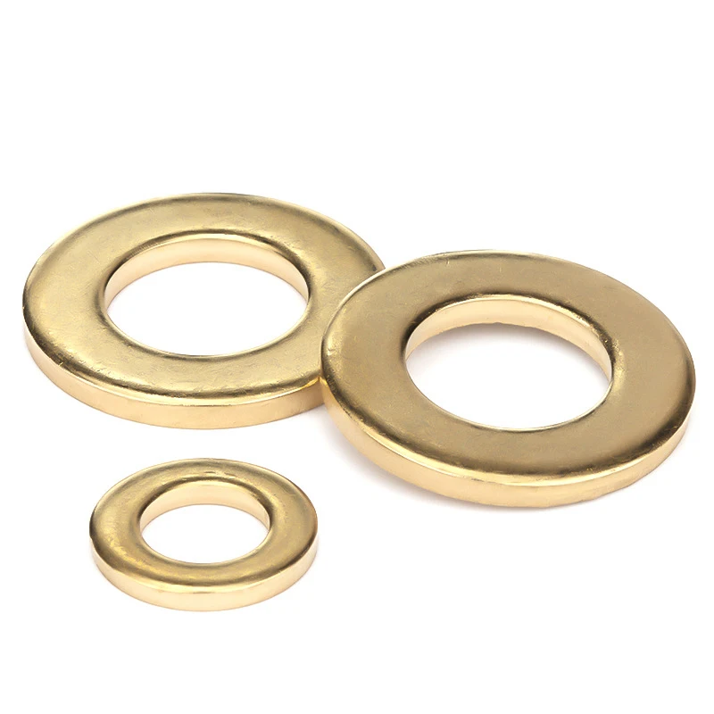 Large flat gasket brass screw copper ring seal washer M2 ~ M33 metal retaining