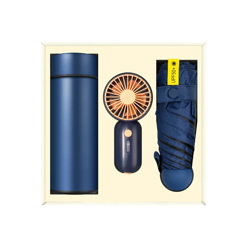 Business 3pcs umbrella travel gift set teacher gift set custom promotional gifts