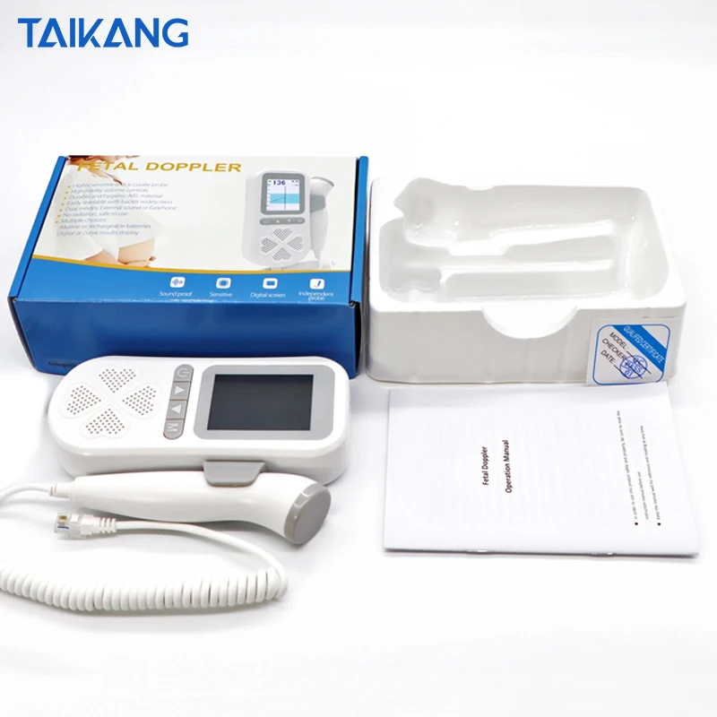 Цифровой ультразвук 3 МГц TFT кривая и цифровой дисплей Baby Heart Sound фетальный допплер