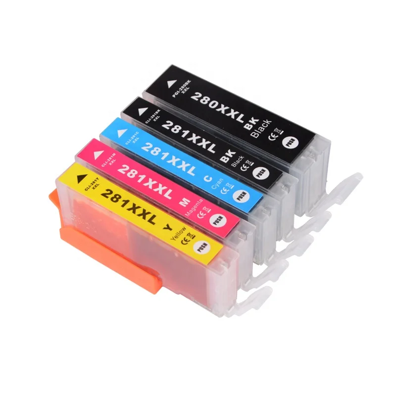 Compatible Inkjet Ink Cartridge for Canon PIXMA TS9120 Printer 280 281 PGI-280 PGI280 CLI-281 CLI281