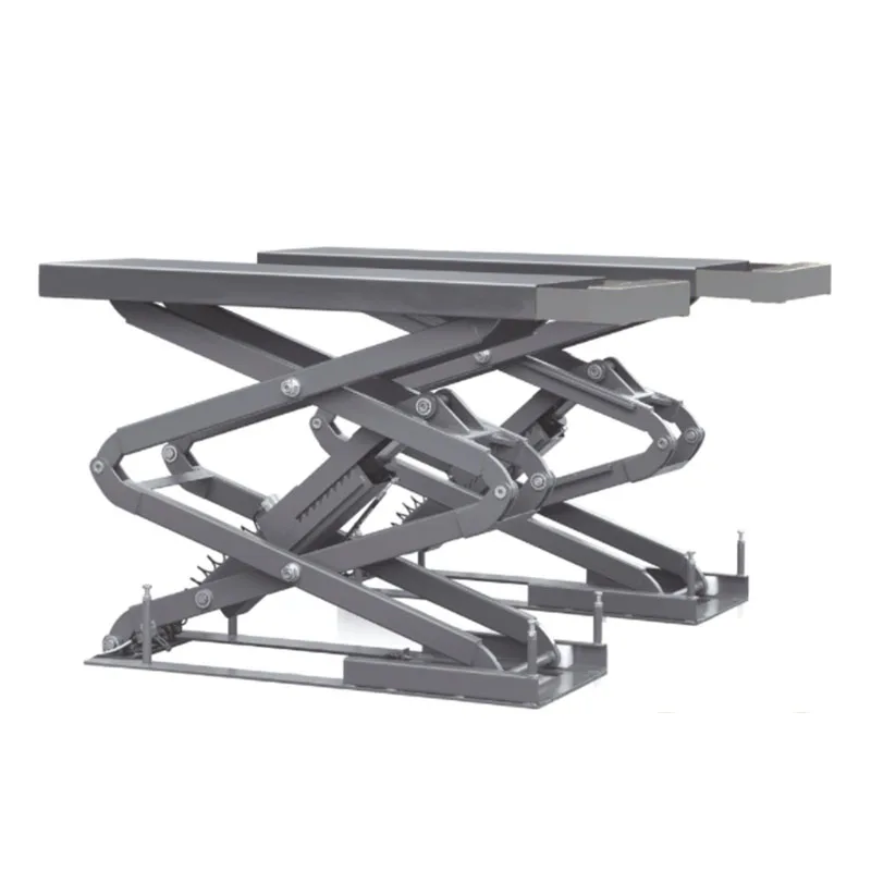 Fostar OEM 2 Meters Lifting Height Stationary Hydraulic Ultra-thin Portable Hydraulic Scissor Car Lift