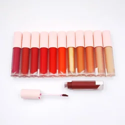 OEM Private Label Matte Waterproof  Nude Lipstick Customized  Non-Stick Non-Fading Velvet Lip Gloss Moisturizing Lip Glaze