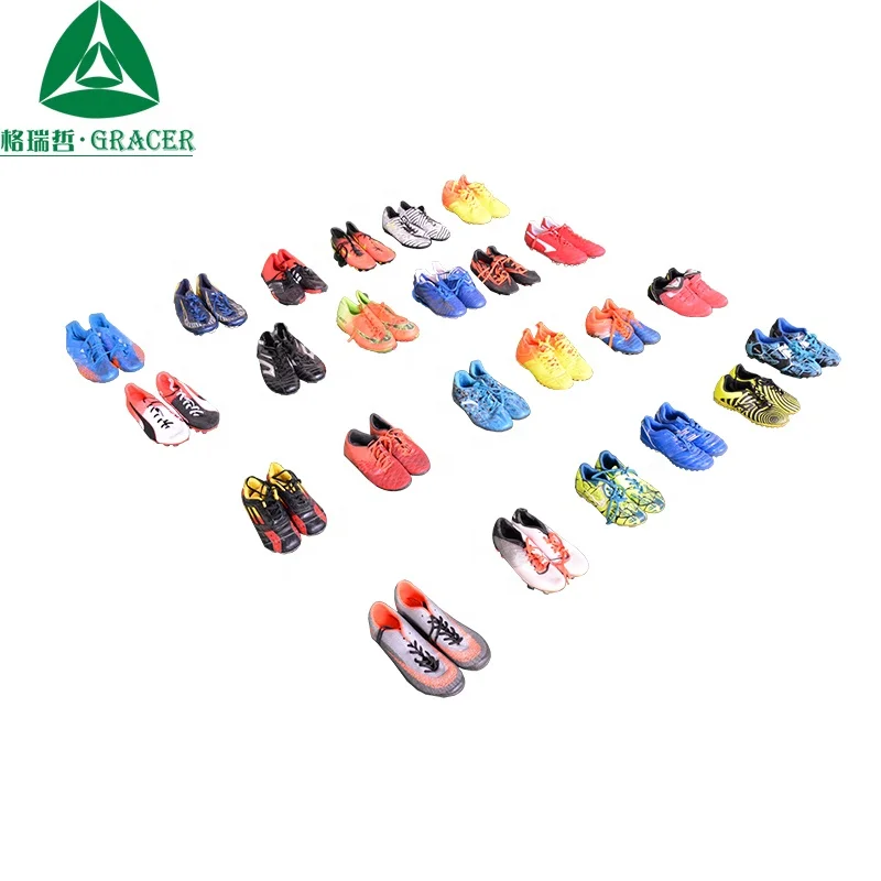 Guangzhou Shoes Suppliers Credential Original Used Soccer Shoes Bales UK