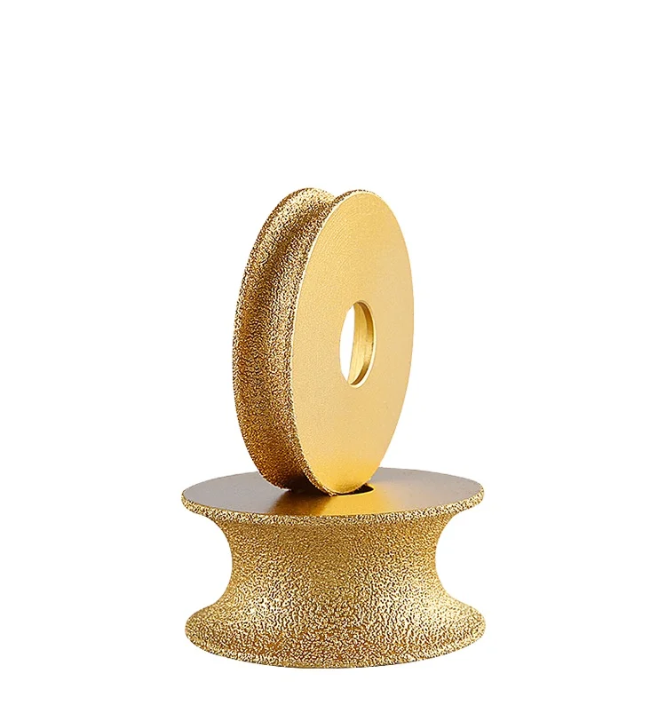 Hand Hold Diamond Grinder Bit Diamond Profile Wheel For Round Marble Grinding Edge Angle Wheel Grinder Stone Edge Discs