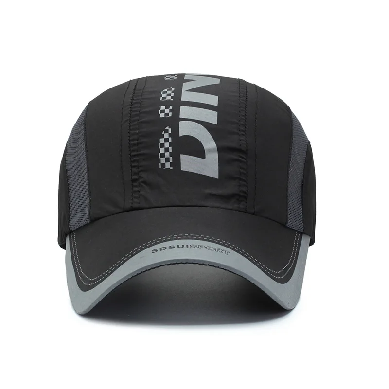 Wholesale Outdoor Fashionable Summer Quick Drying Polyester Breathable Net Peaked Cap Sports Baseball Cap