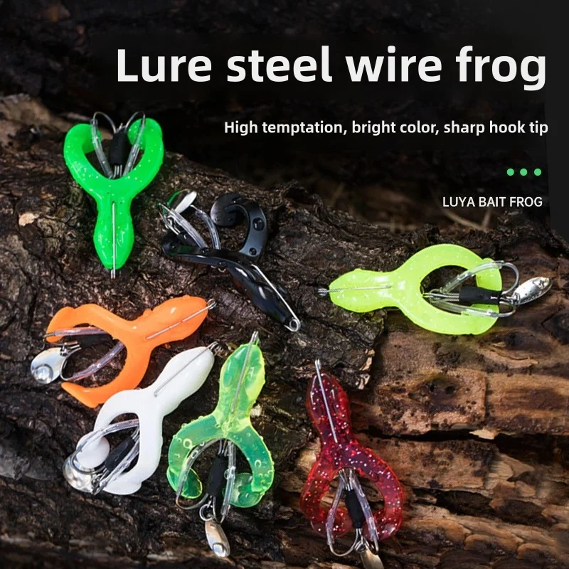 Высококачественная Мягкая приманка Luya Thunder Frog оранжевого цвета для щуки Target 9 г свинцовый материал речной ручей