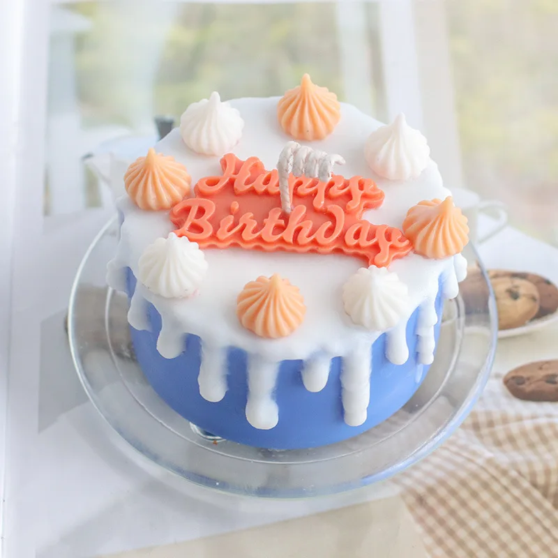 NEW arrived DIY Pastry Mini Dessert 4 Cavity Cake Decoration Small Fondant Candy Candle Silicone Mold for baking