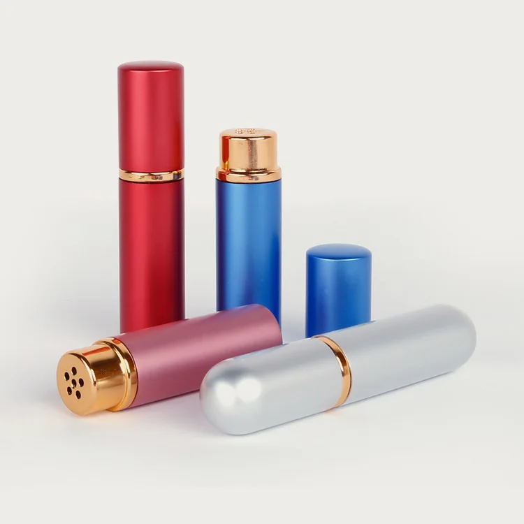 
Wholesale 5ml high quality mini portable travel aluminum atomizer spray perfume bottle 