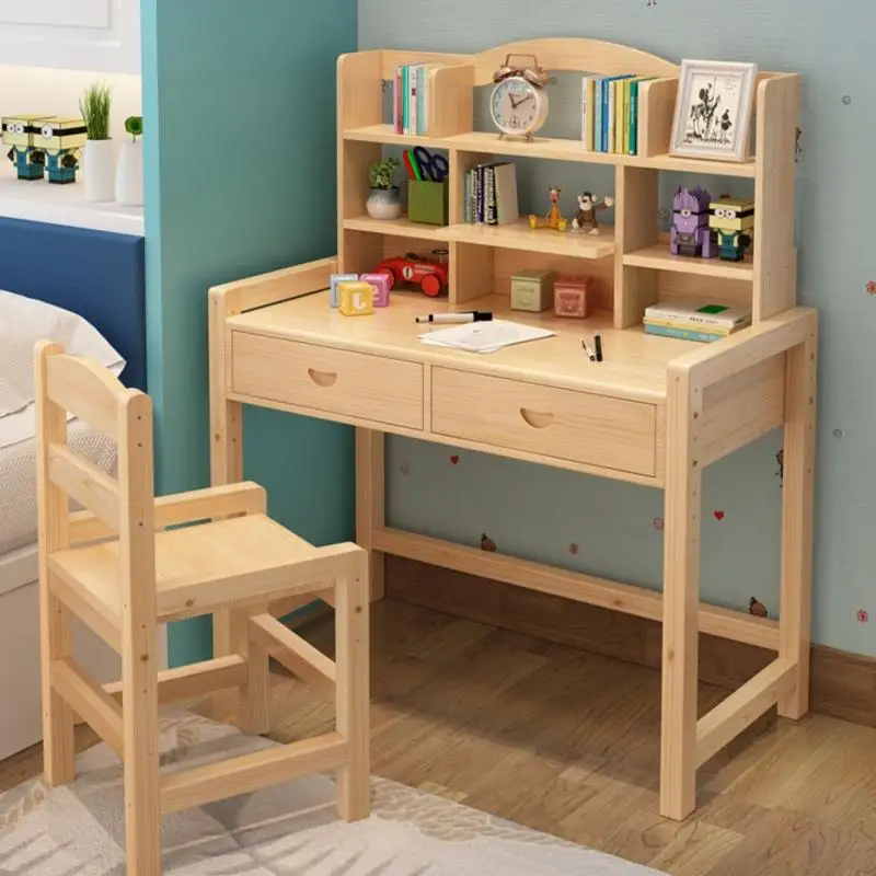 Прямые продажи от производителя детский учебный стол из цельного дерева в детской