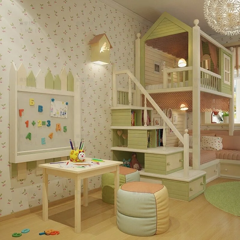 Customize Wood Children Bunk bed For Sale