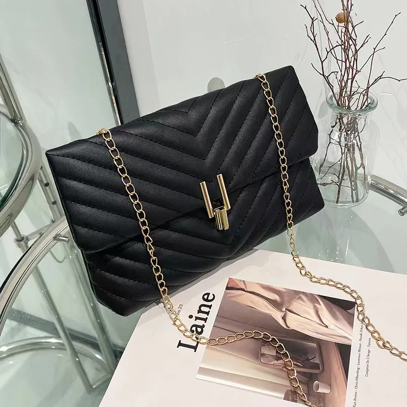 Embroidered chain bag 2023 bag rhombic storage bag home wholesale cross-border Korean ladies crossbody