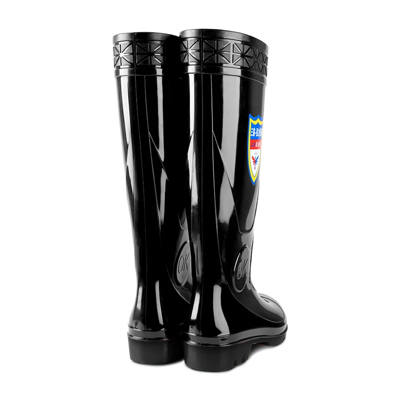 High quality anti-skid wear-resistant waterproof fishing car wash agricultural adult rain boots pvc waterproof Safety rain boots