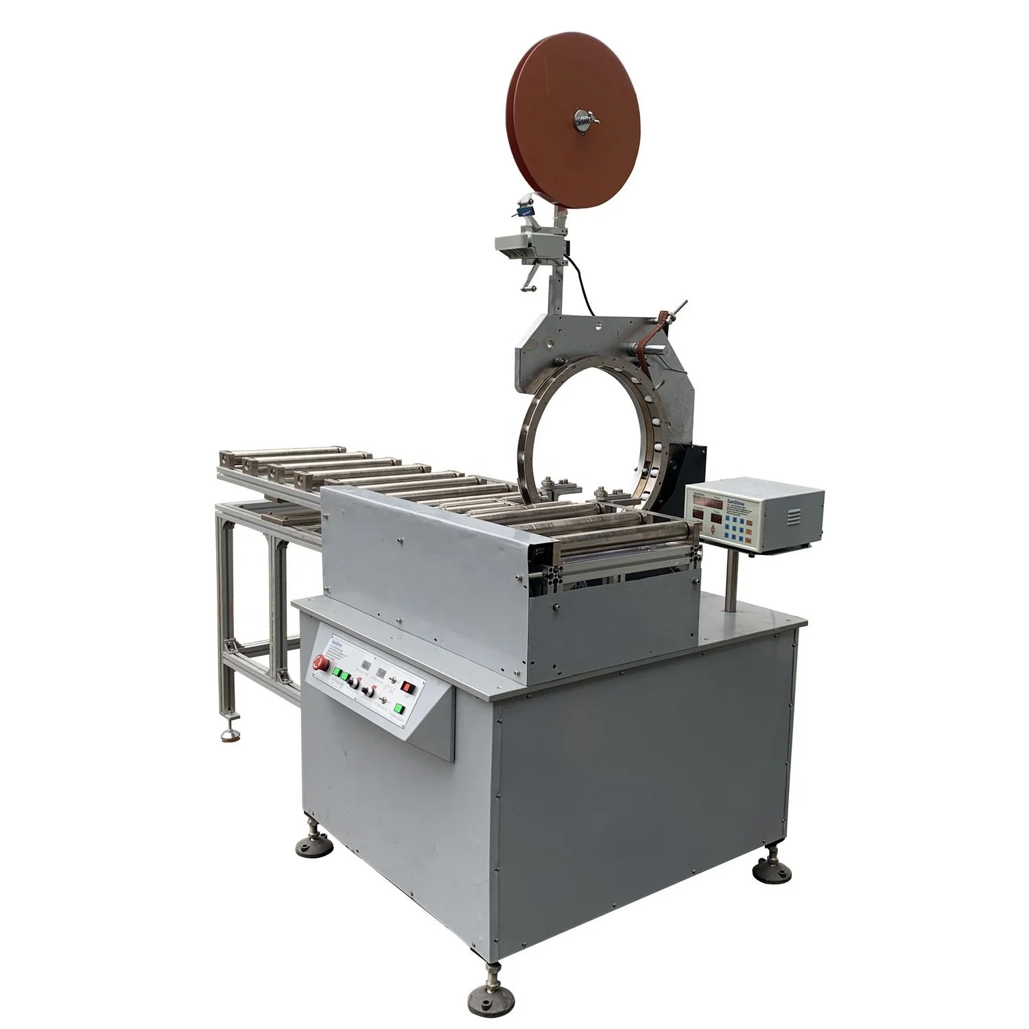programable automatic large rectangular transformer steel core coil insulation tape wrapping machine
