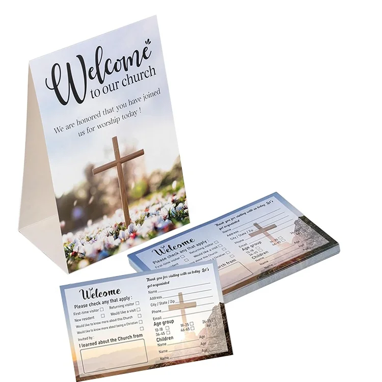 Hot Wholesale Customized Design Print Prayer Cards Custom Christian Church Bible Catholic Daily Prayers Card Printing